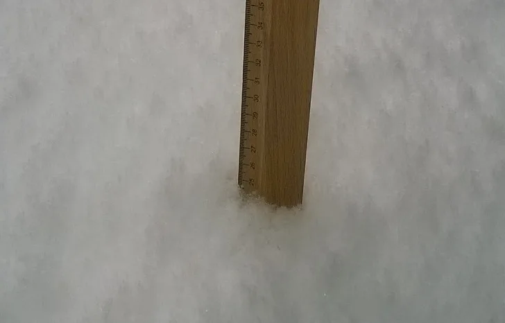 Kar kalınlığı 25 cm'yi buldu