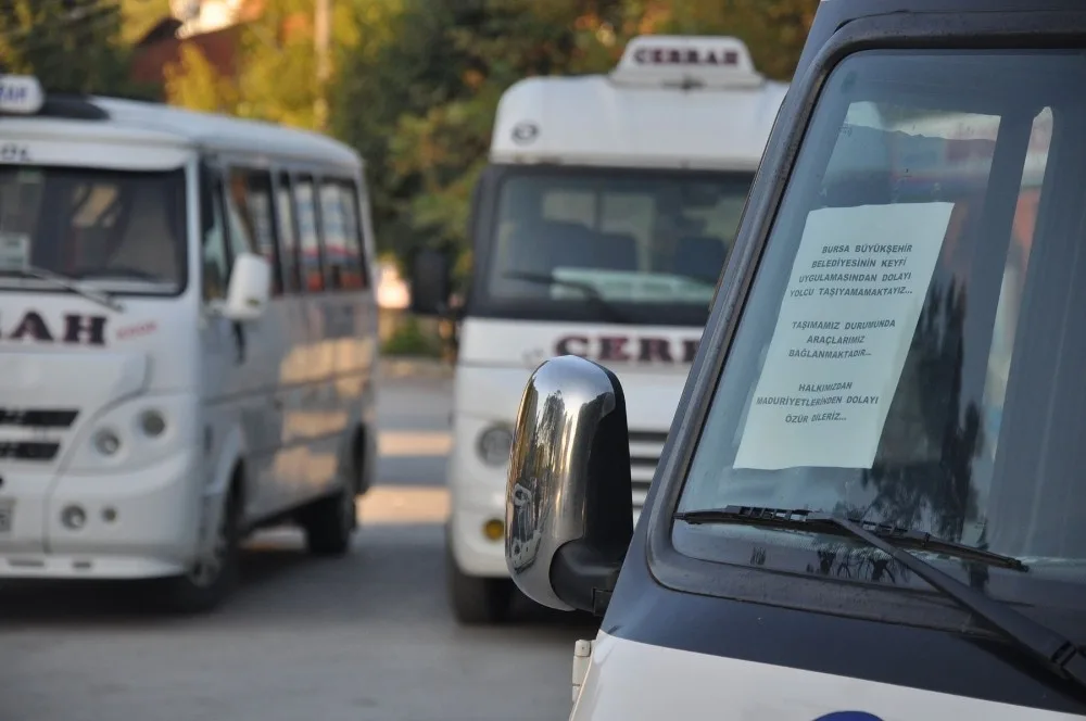 Cerrahlı Minibüsçülerden Eylem
