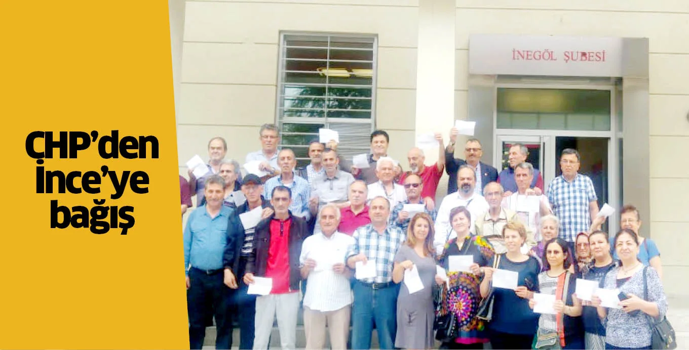 CHP'den İnce'ye bağış