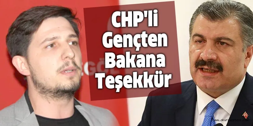 CHP'li Gençten Bakana Teşekkür