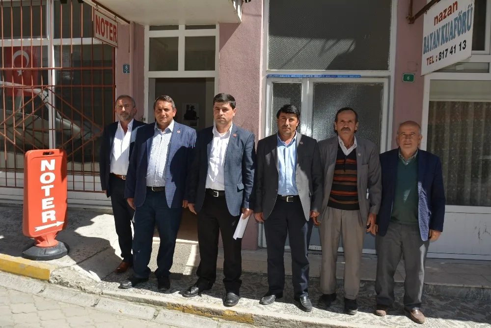 Chpli Muhtarlardan Noter Tasdikli İstifa