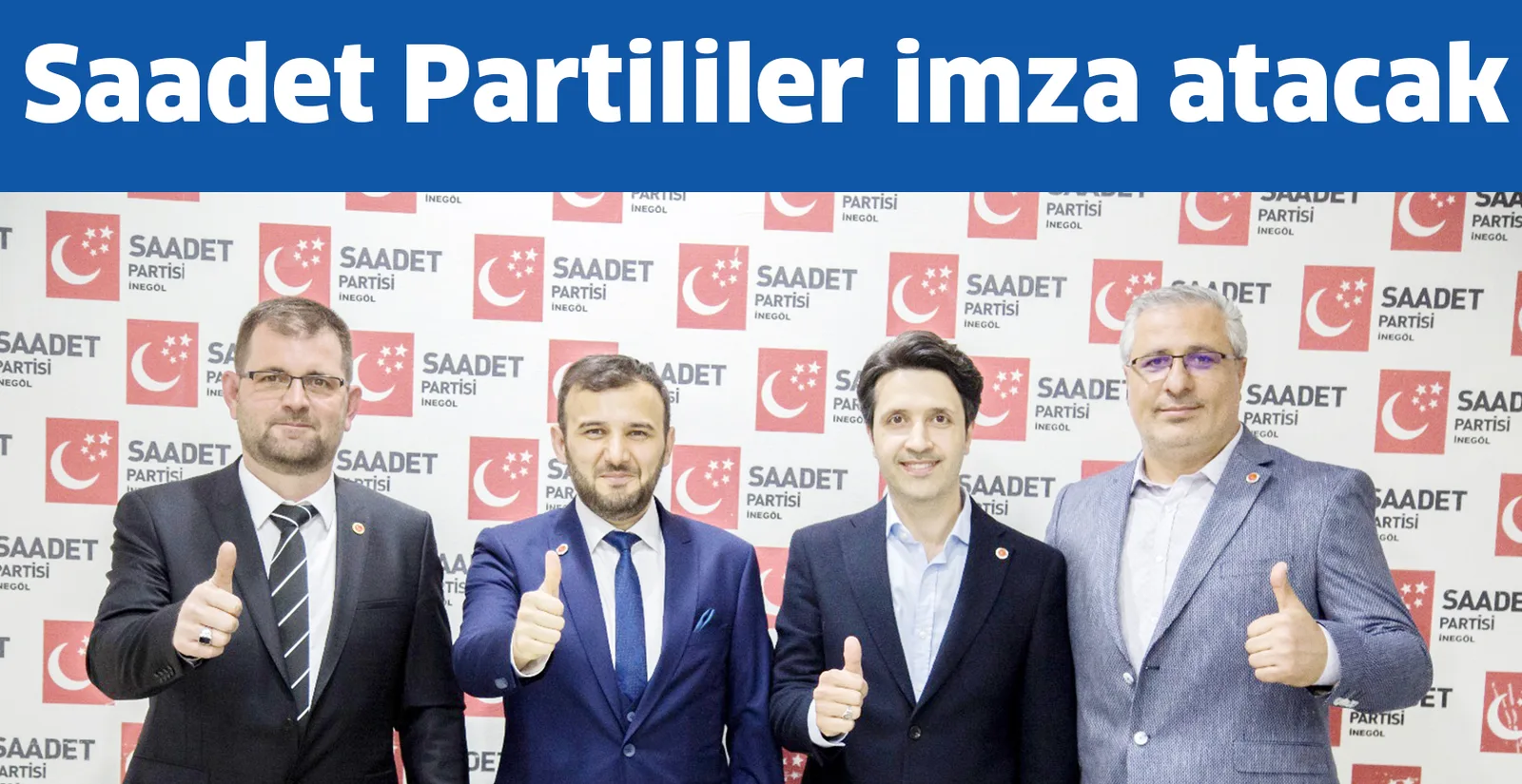 Saadet Partililer imza atacak