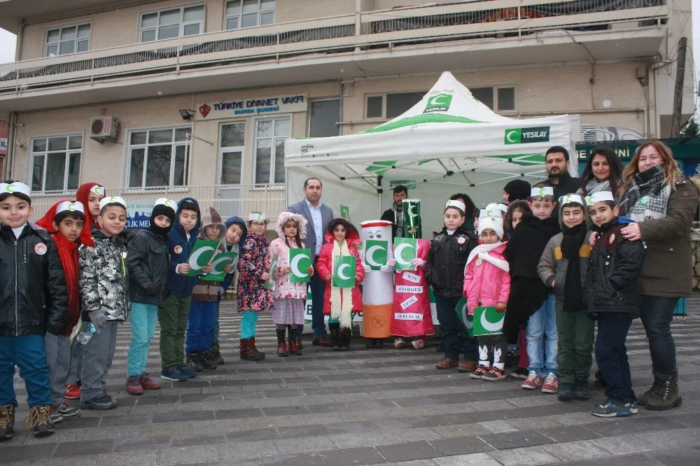 Çocuklar Bağımlılıklara Karşı Yeşilayın Yanında