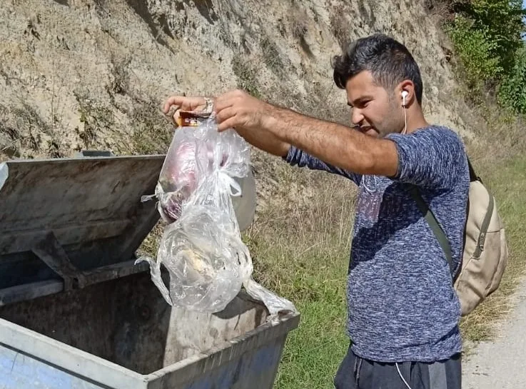 İnegöl’de 26 kilometrelik doğa temizliği Doğa sever grup alkışı hak ediyor
