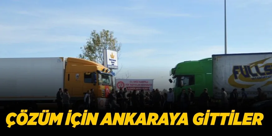 ÇÖZÜM İÇİN ANKARAYA GİTTİLER