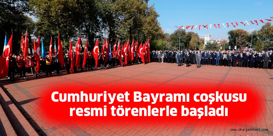 Cumhuriyet Bayramı coşkusu resmi törenlerle başladı