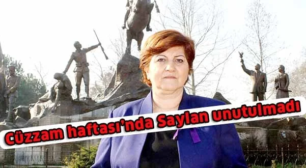 Cüzzam Haftası'nda Saylan unutulmadı