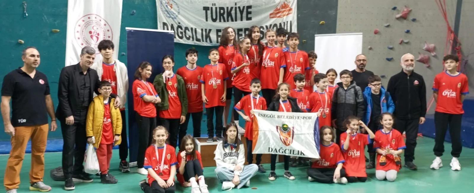 İnegöl dağcılık branşı ekiplerinden 40 madalya