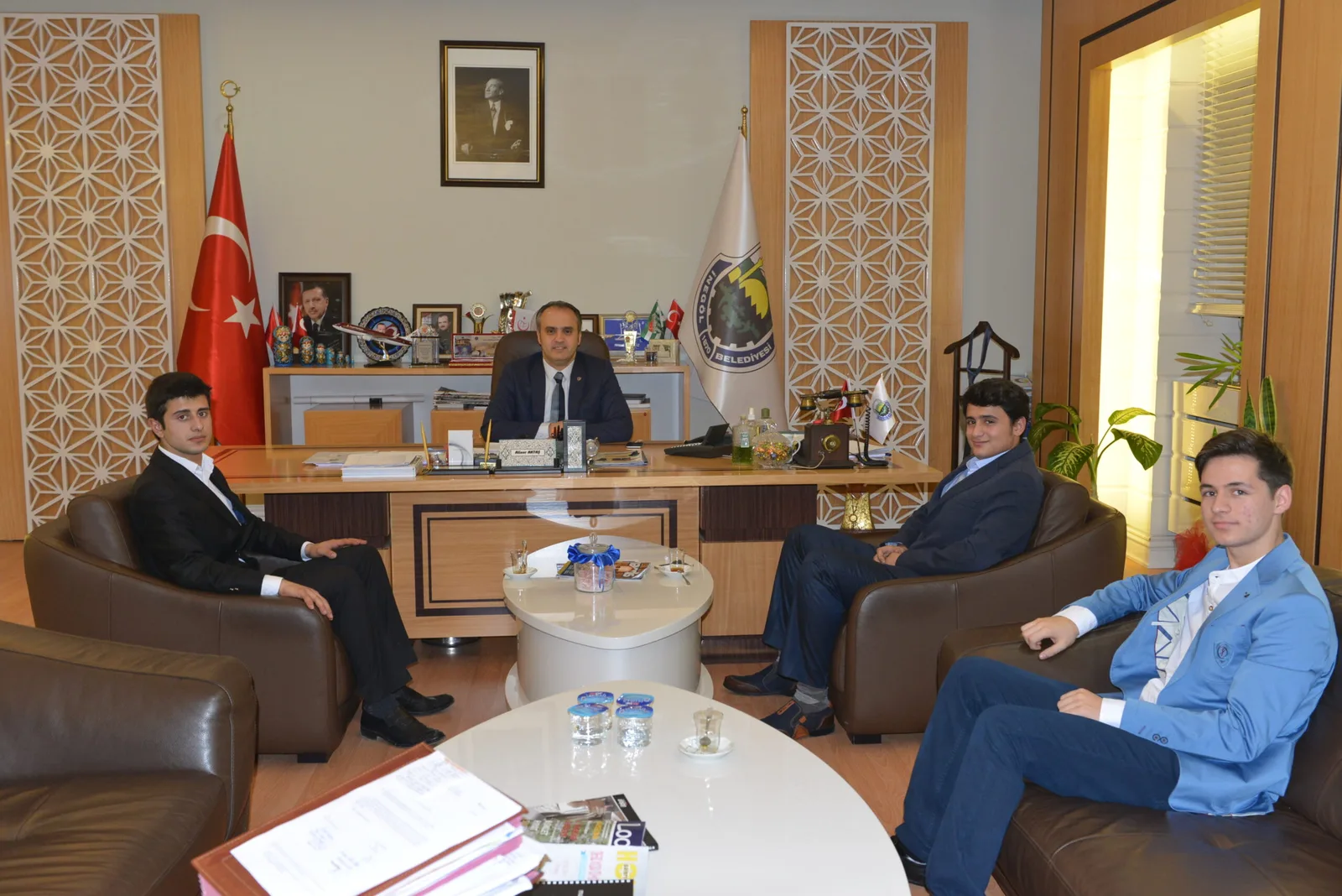 Okul başkanları Aktaş'a bilgi verdi
