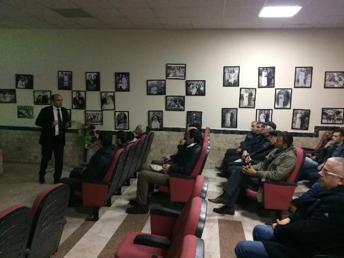 Devrekte Tarım İlçe Müdürlüğü Tarafından Çiftçilere Yönelik Eğitim Verildi