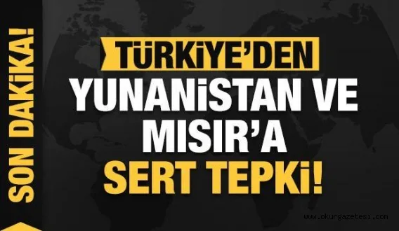 Dışişleri Bakanlığı'ndan Yunanistan ve Mısır'a tepki