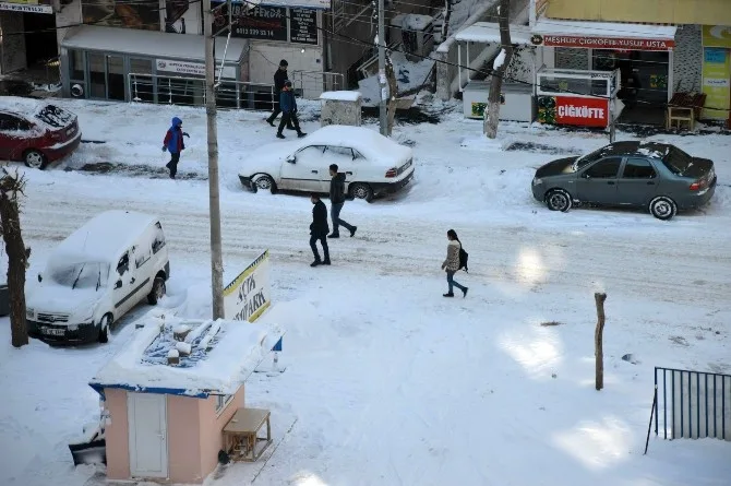Diyarbakırda Kar Hayatı Olumsuz Etkiledi