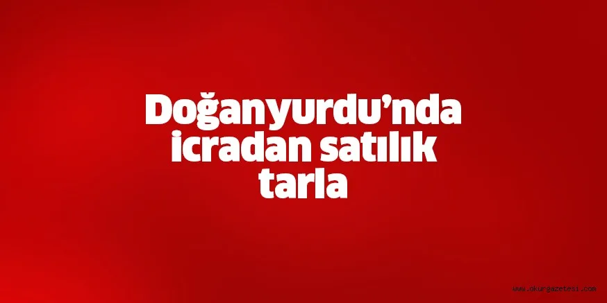 Doğanyurdu’nda icradan satılık tarla