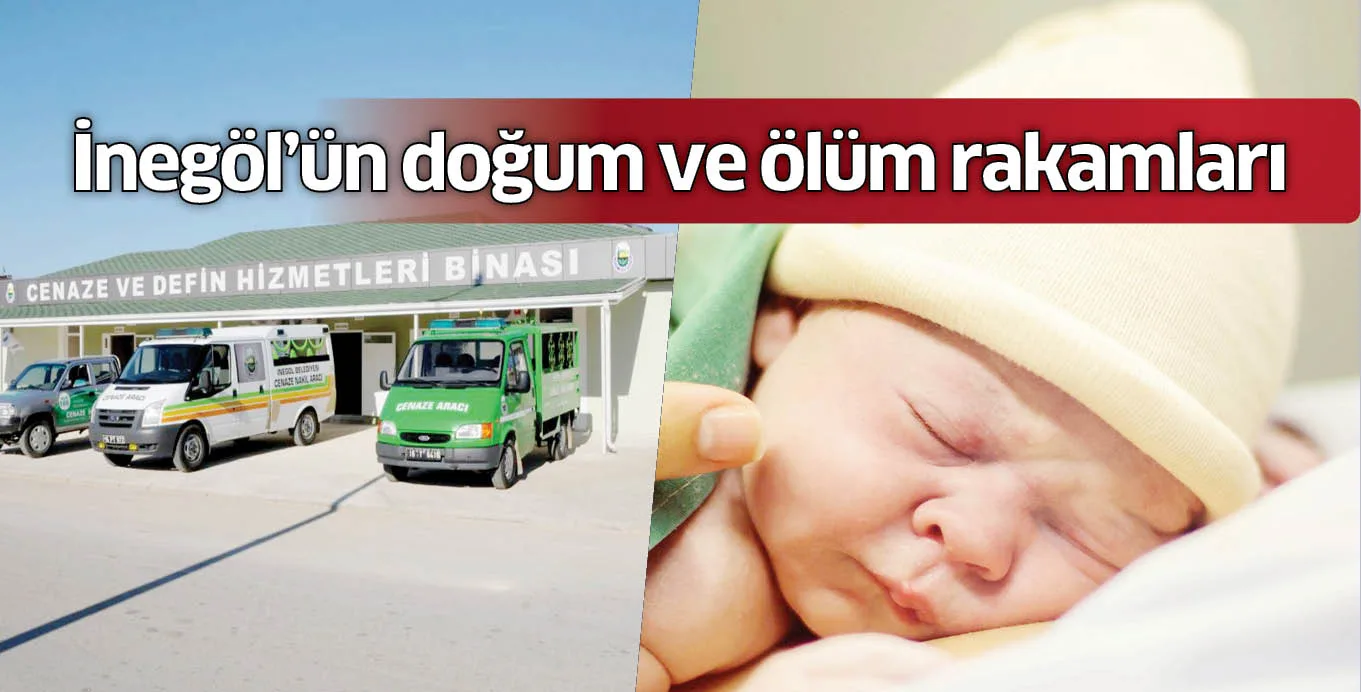 İnegöl'ün doğum ve ölüm rakamları