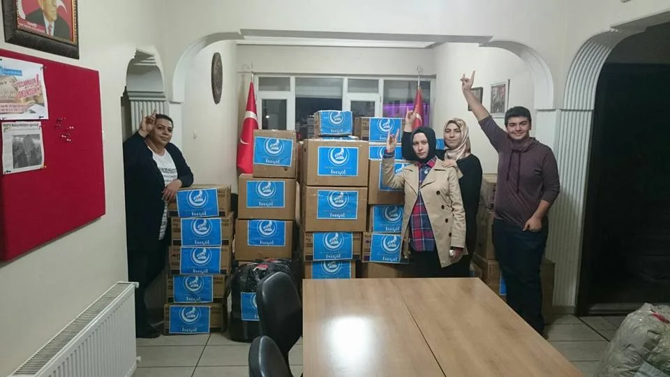 Ülkücülerden Türkmenlere yardım