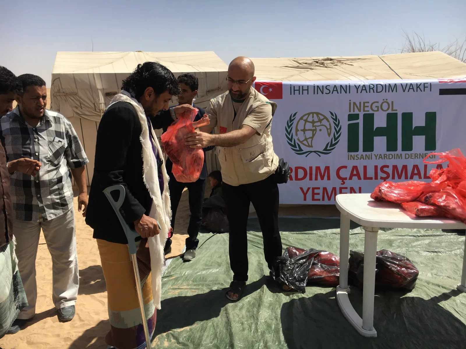 İnegöl'de toplanılan yardımlar Yemen'e ulaştı