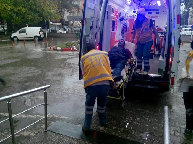 Mezitlerde kaza: 1 yaralı