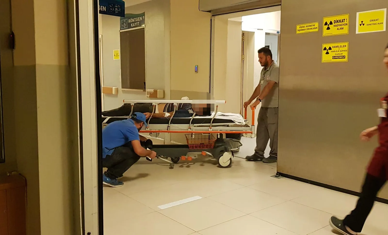 İnegöl'de parmaklarını makineye kaptıran kişinin parmakları koptu