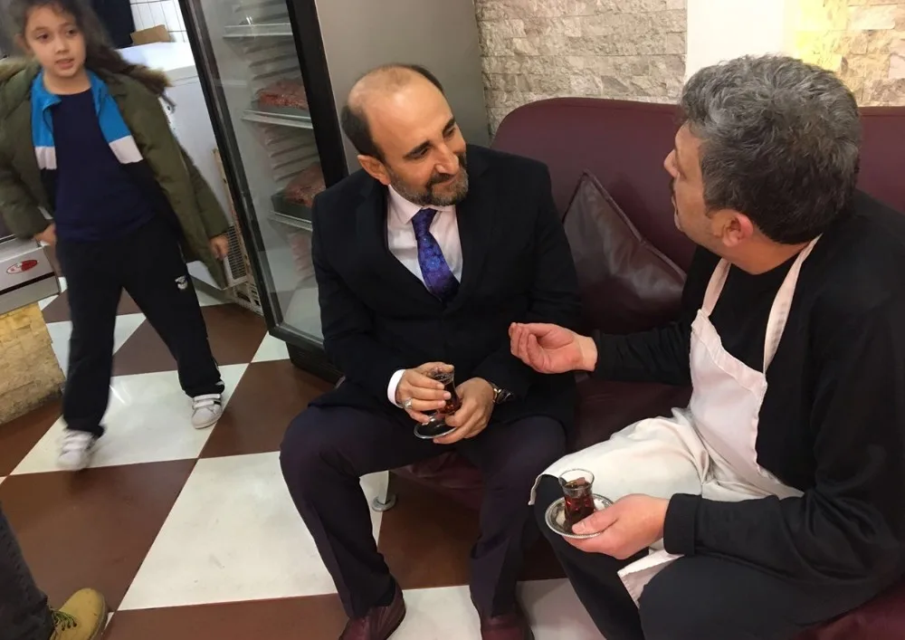 Edebali Esnafla Çay Sohbetinde