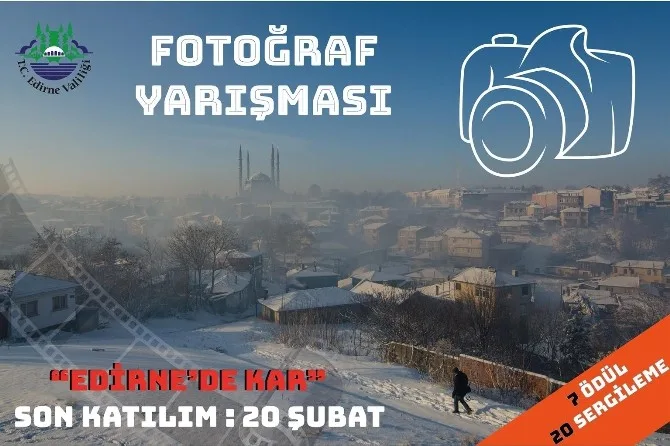 Edirne Valiliğinden ‘Kar Fotoğrafı Yarışması