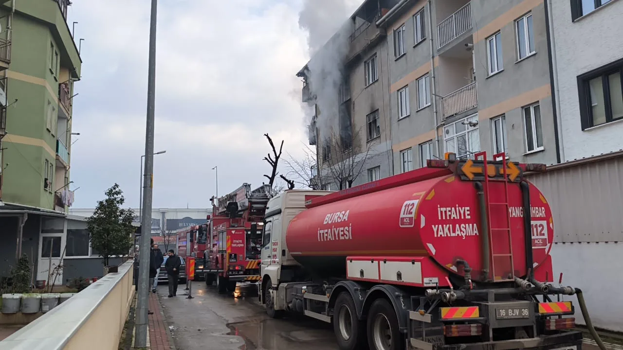 İnegöl'de korkutan yangın