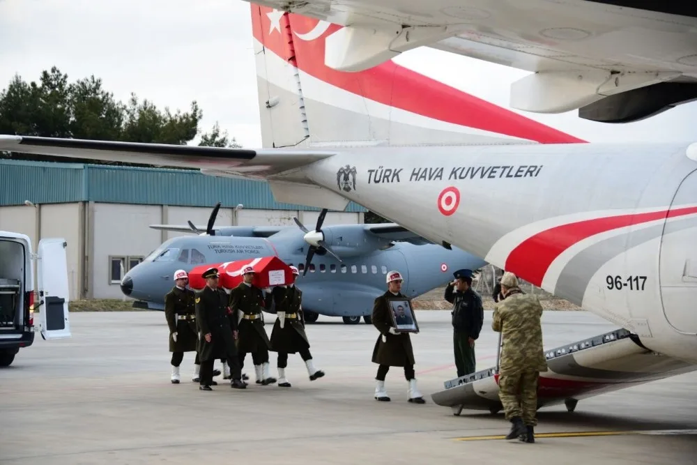 El Bab Şehidi Kocaeliye Uğurlandı
