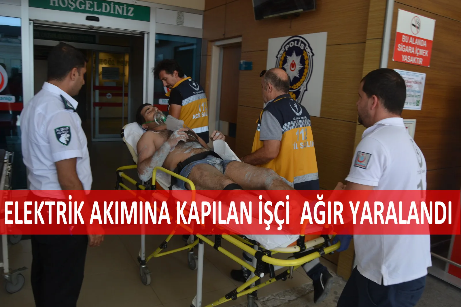 ELEKTRİK AKIMINA KAPILAN İŞÇİ AĞIR YARALANDI