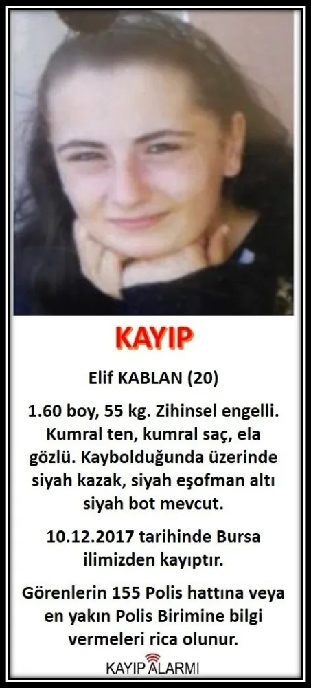 Engelli Genç Kız 5 Gündür Kayıp