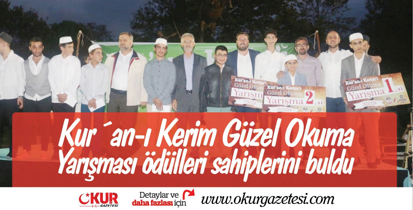 Kur´an-ı Kerim Güzel Okuma Yarışması ödülleri sahiplerini buldu