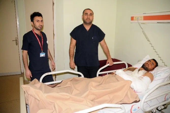 Erbilde Çukura Düşerek Yaralanan Genç Cizrede Tedavi Edildi