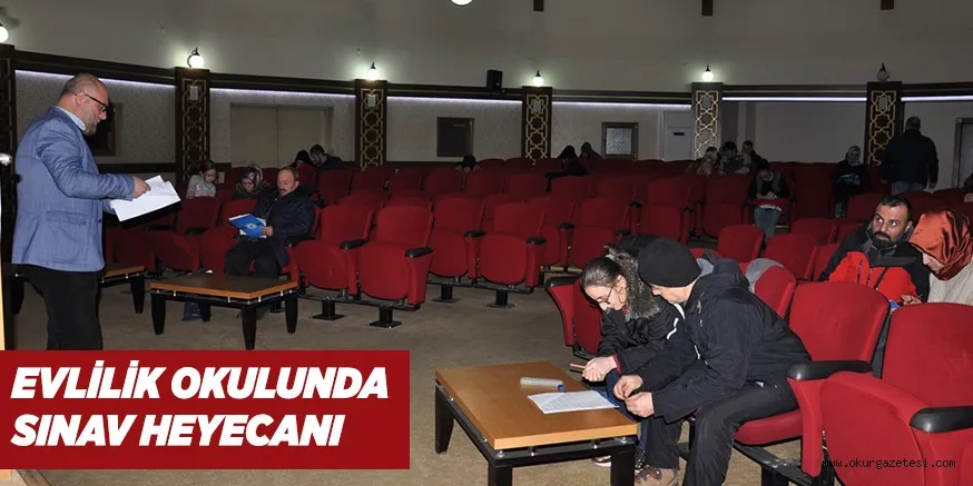 EVLİLİK OKULUNDA SINAV HEYECANI