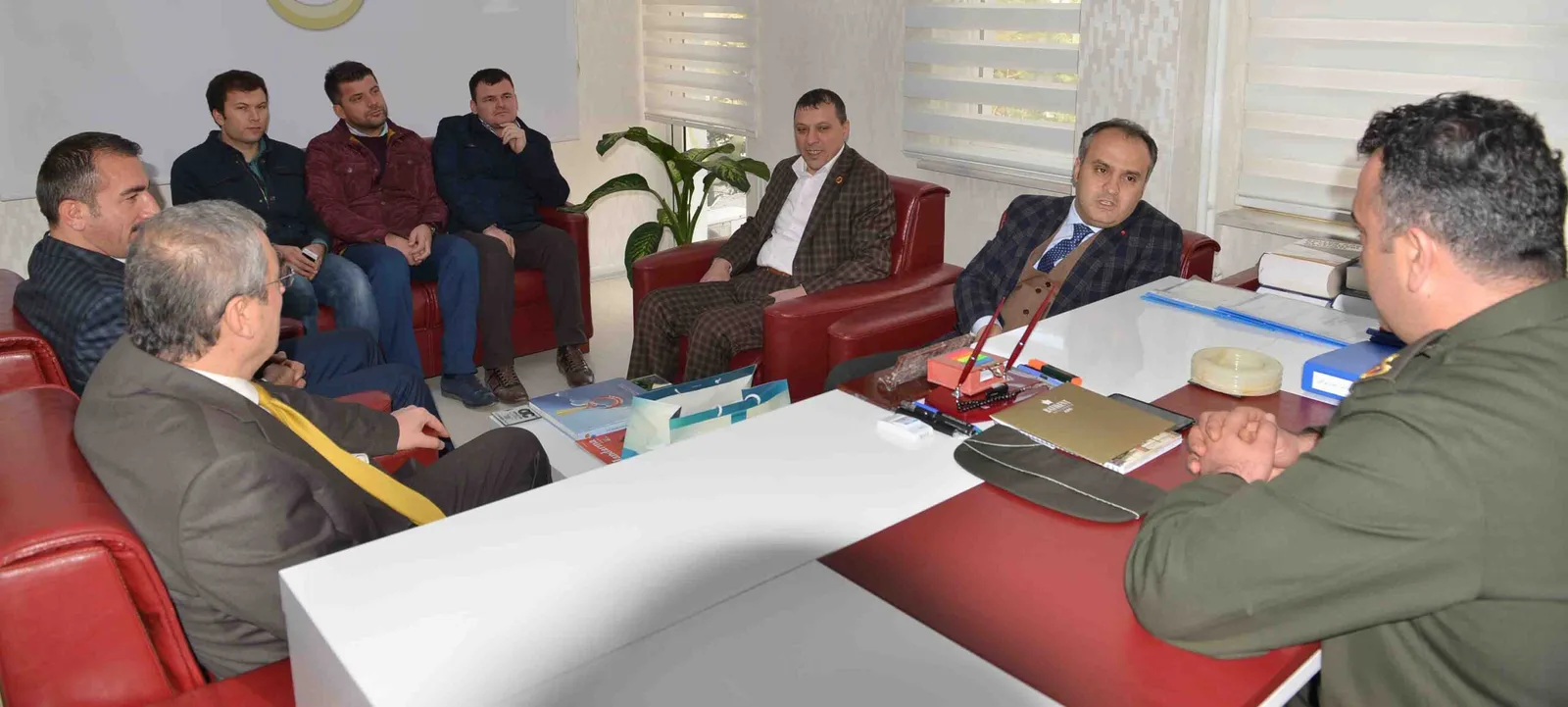 Aktaş'tan Jandarma Komutanlığına ziyaret