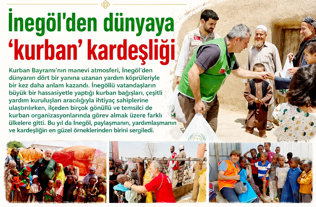 İnegöl'den dünyaya ‘kurban’ kardeşliği