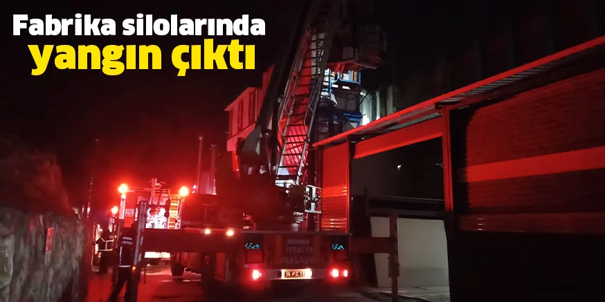 Fabrika silolarında yangın çıktı