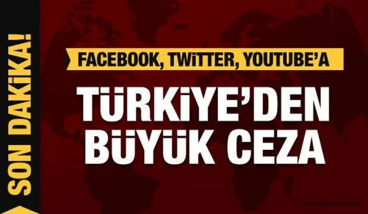 Facebook, Twitter, Youtube'a ceza
