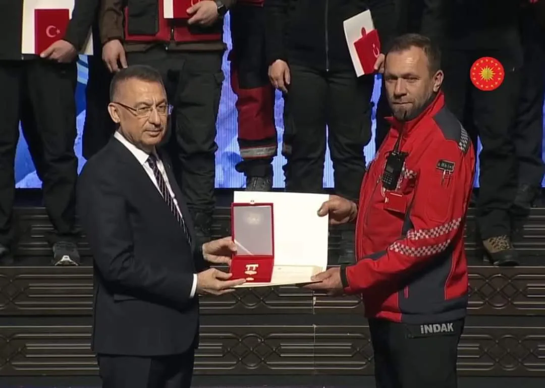 İNDAK'a Devlet Üstün Fedakarlık Madalyası verildi