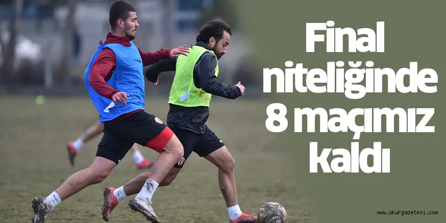 Final niteliğinde 8 maçımız kaldı