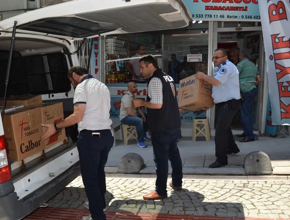 Gemlikte 12 Bin Paket Sigara Ele Geçirildi