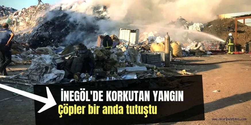 GERİ DÖNÜŞÜM FABRİKASINDA YANGIN