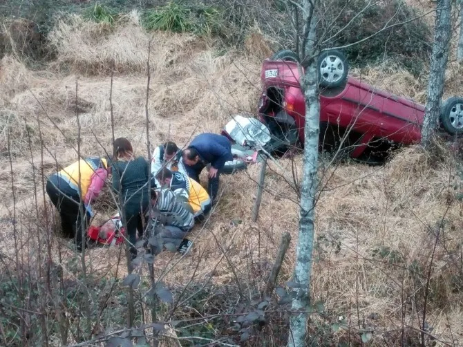Giresunda Trafik Kazası: 5 Yaralı