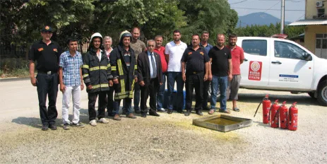 Gürsuda Yangın Tatbikatı Yapıldı