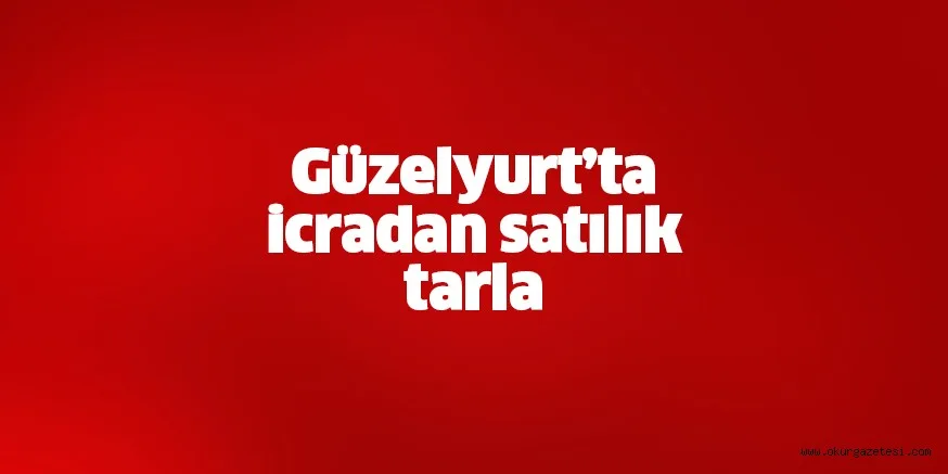 Güzelyurt’ta icradan satılık tarla