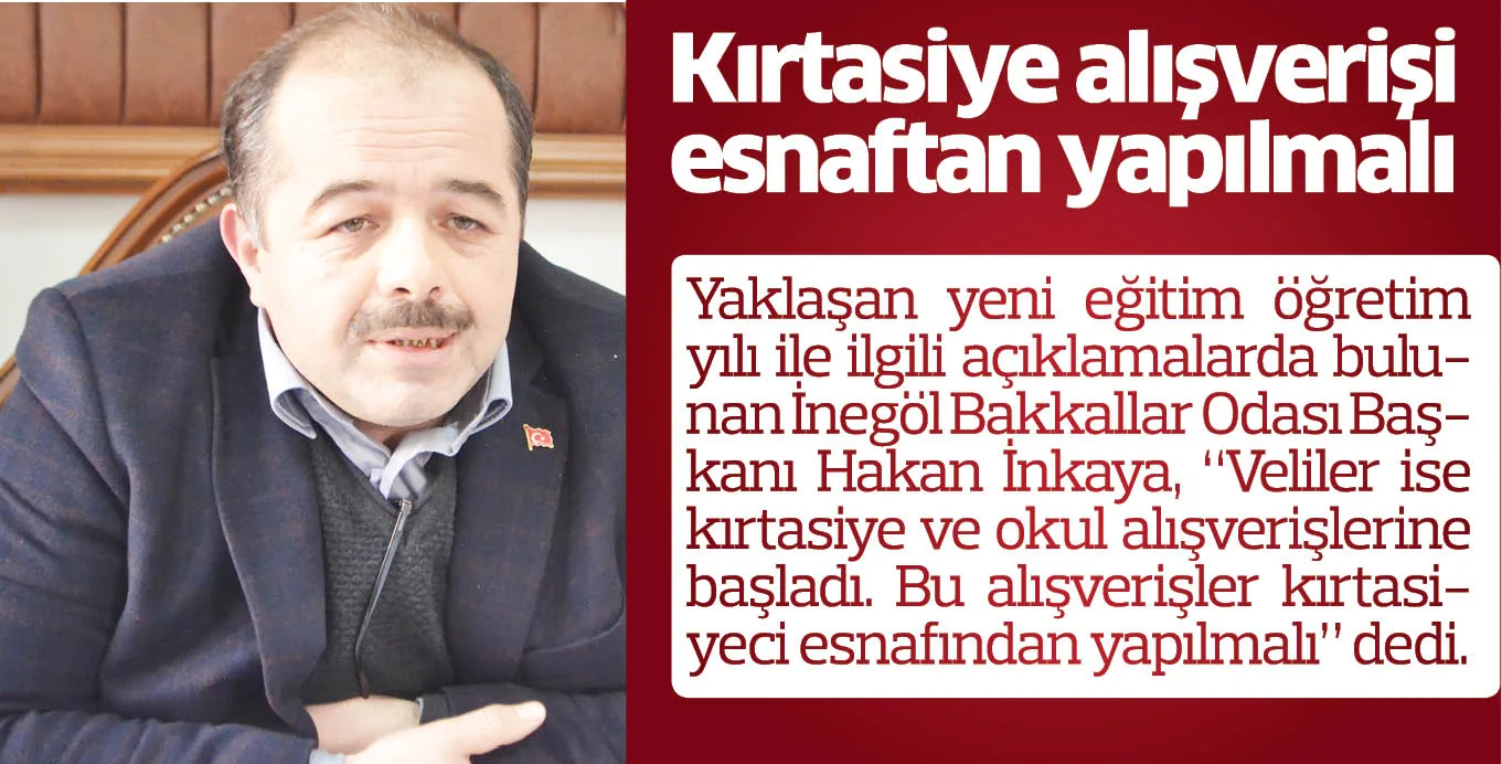 Kırtasiye alışverişi esnaftan yapılmalı