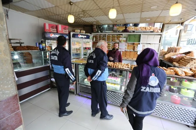 Haliliyede Zabıta Ekiplerinden Kapsamlı Denetim