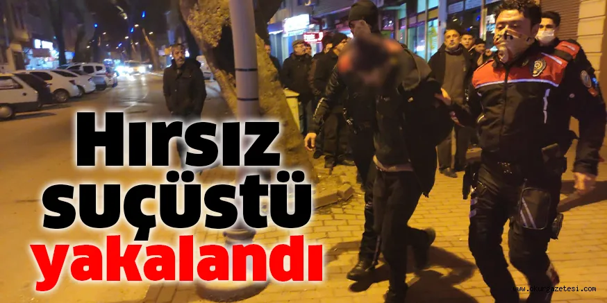 Hırsız suçüstü yakalandı