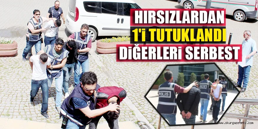 HIRSIZLARDAN 1'i TUTUKLANDI DiĞERLERi SERBEST