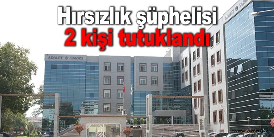 Hırsızlık şüphelisi 2 kişi tutuklandı