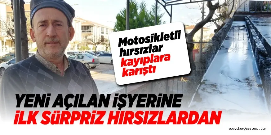 iLK SüRPRiZ HIRSIZLARDAN