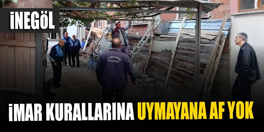 iMAR KURALLARINA UYMAYANA AF YOK