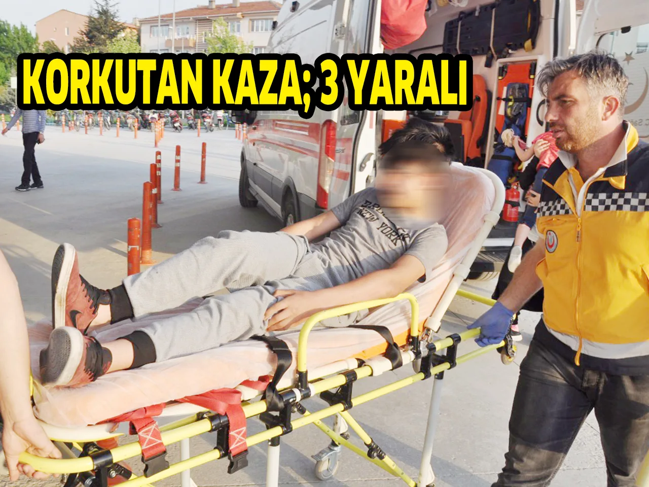 KORKUTAN KAZA; 3 YARALI